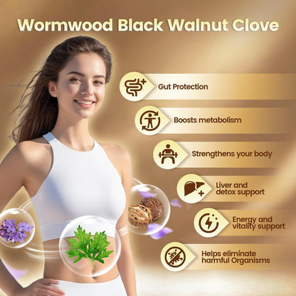 Wormwood Black Walnut Cloves Capsules